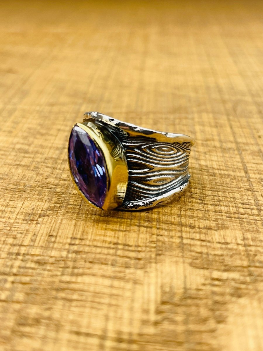 Women's Amethyst 925 Sterling Silver Ring - TryAladdin