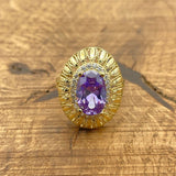 Women's Amethyst 925K Silver Ring - TryAladdin