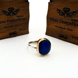 Women's Blue Sapphire Stone Ring - TryAladdin