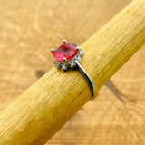 Women's Ruby Silver Ring - TryAladdin