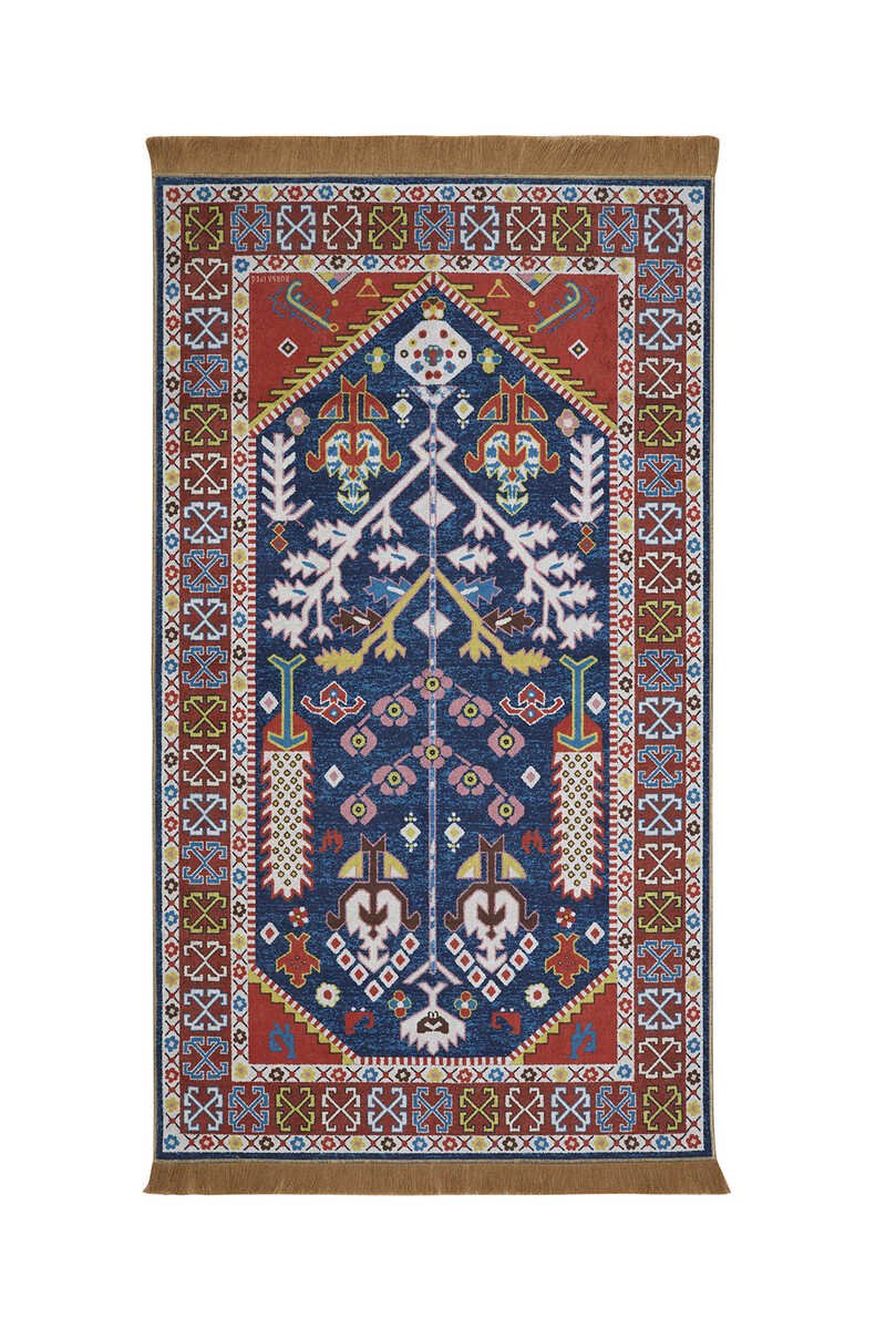 Bursa Ipek | Red Velvet Carpet Prayer Rug - TryAladdin