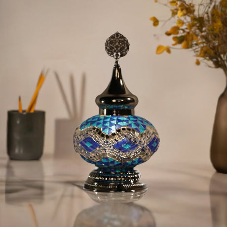 HND Handicraft | Handmade Bedside Mosaic Lamp - TryAladdin