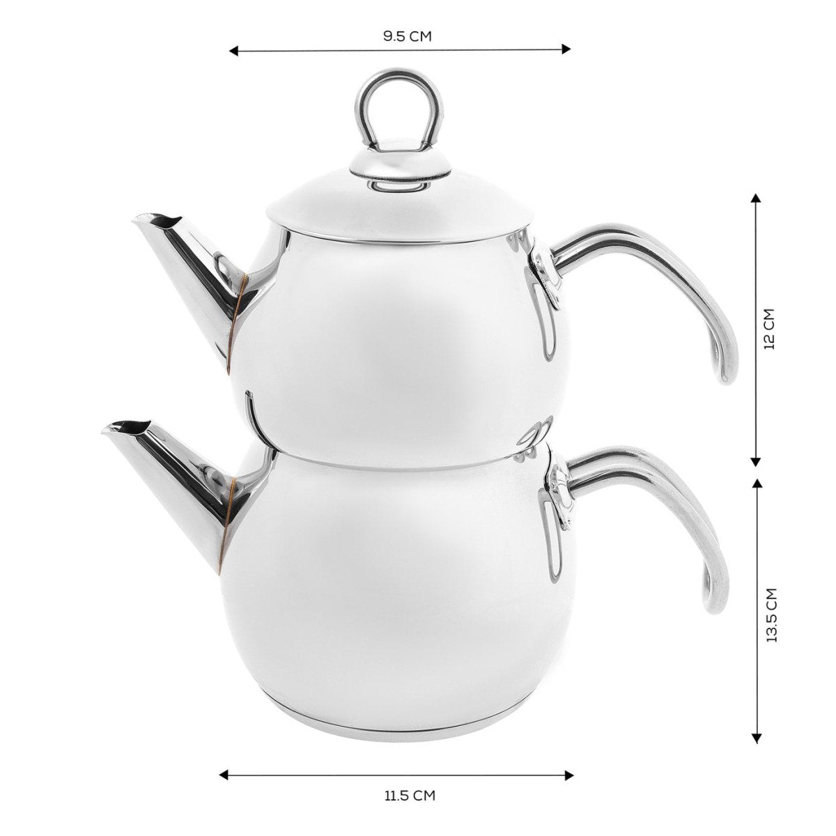 Karaca Adelya Induction Base Mini Metal Kettle Set - TryAladdin