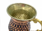 Lavina | Copper Cup with Honeycomb Pattern (10 cm) - TryAladdin