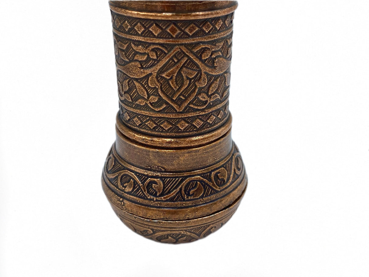 Lavina | Spice/Coffee Grinder Traditional Ottoman Style Copper (10 cm) - TryAladdin