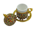 Lavina | Turkish Coffee Cup With Bead Design - TryAladdin