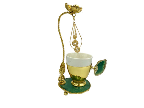 Lavina | Turkish Coffee Cup With Dangling Flower Design - TryAladdin