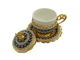 Lavina | Turkish Coffee Cup With Pearl Design - TryAladdin