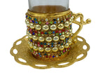 Lavina | Turkish Tea Cup with Pearl Design - TryAladdin