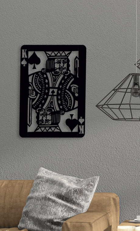 NR Dizayn | King of Spades Metal Wall Art - TryAladdin